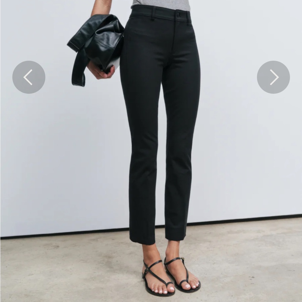 AYR Black Cropped Slim Ankle Pants